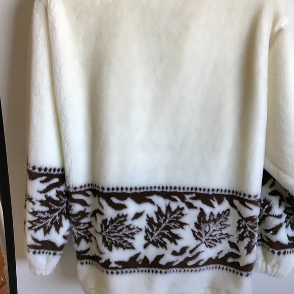 Coastlines Soft Cream & Brown Coat Large - Picture 6 of 11